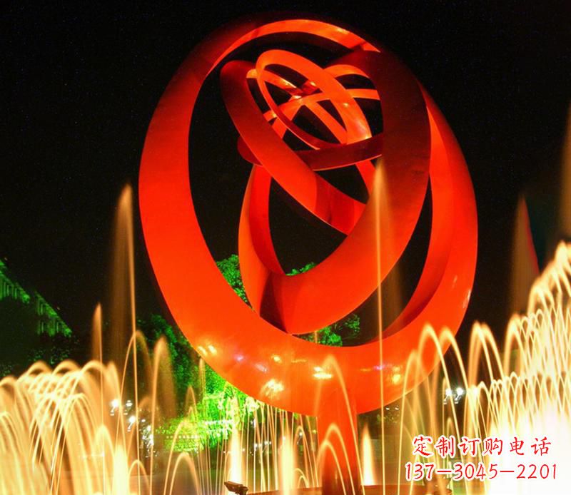 南阳圆环雕塑抽象的艺术之美