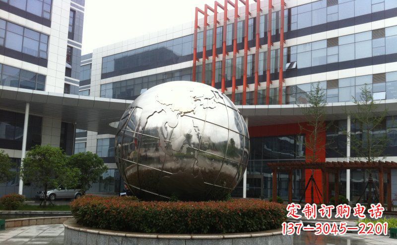 南阳不锈钢圆球地球雕塑