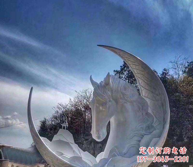 南阳不锈钢月亮雕塑一种独特的艺术品