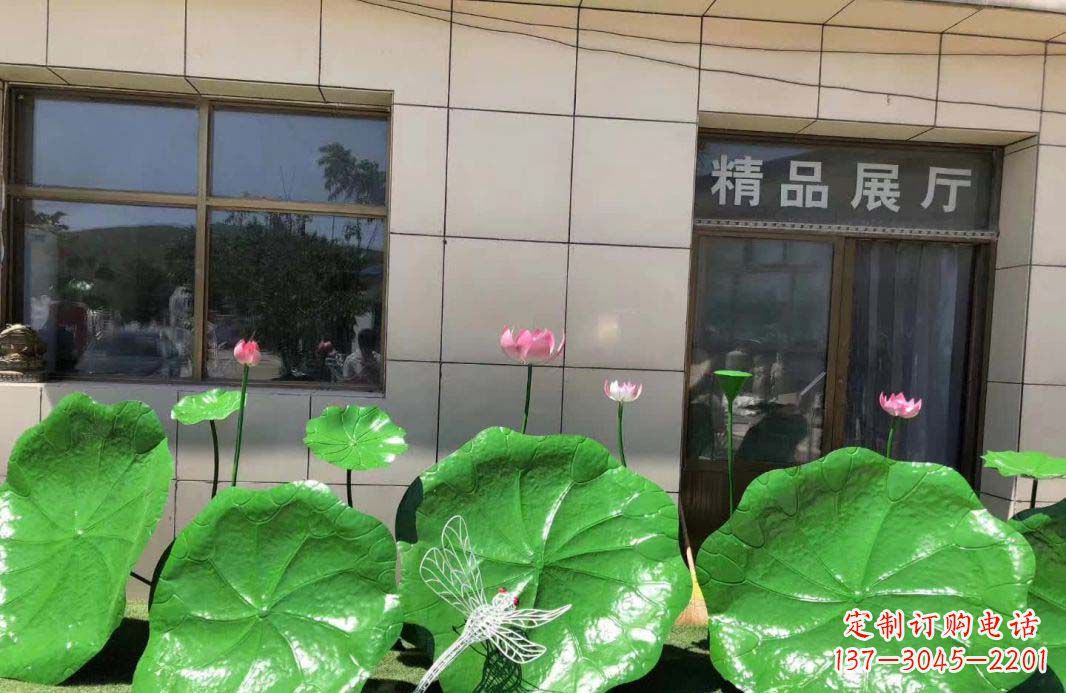 南阳不锈钢荷叶雕塑艺术性与美感的完美结合
