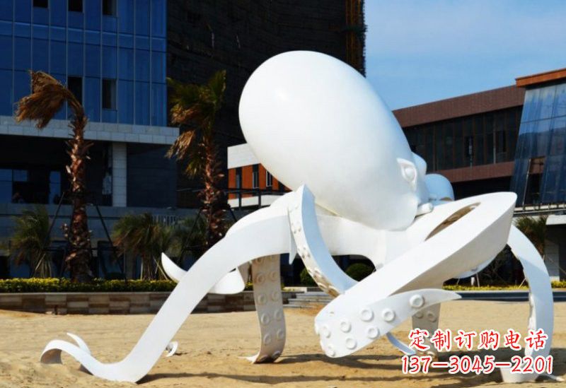 南阳精美的不锈钢章鱼雕塑