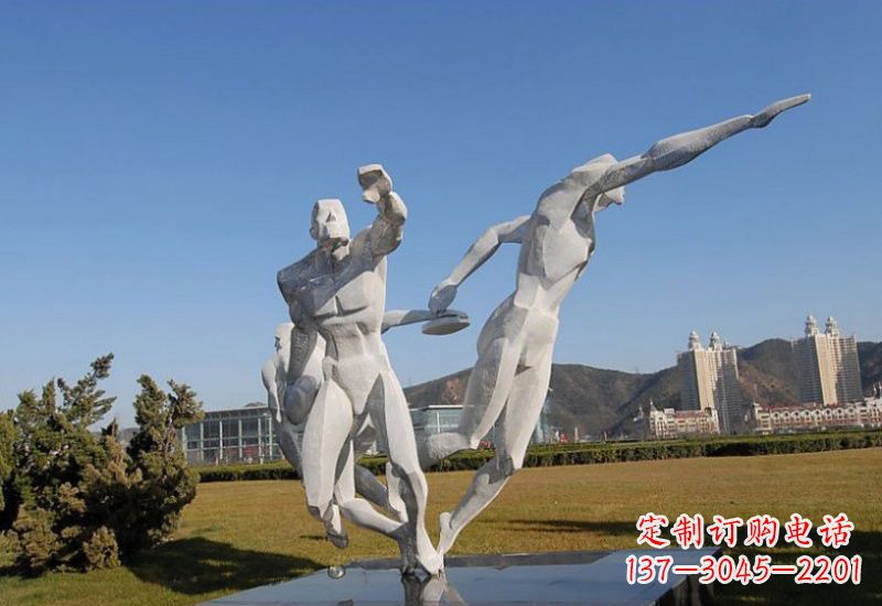 南阳不锈钢掷铁饼运动员雕塑