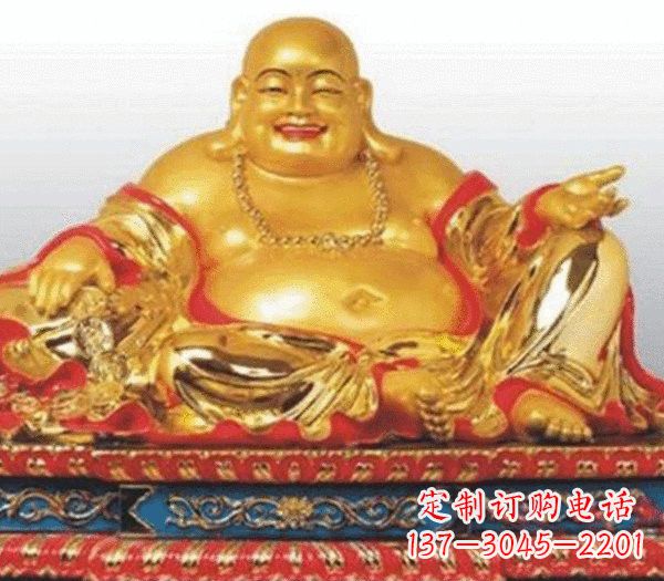南阳弥勒佛铜雕的精美
