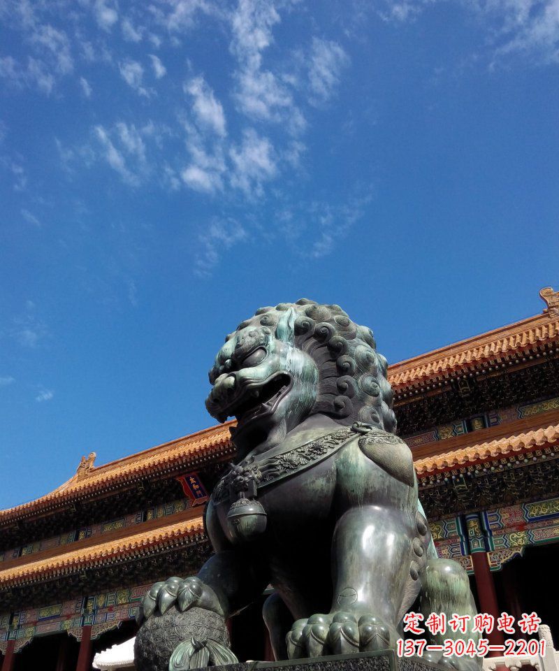 南阳铜狮子雕塑——永恒的象征