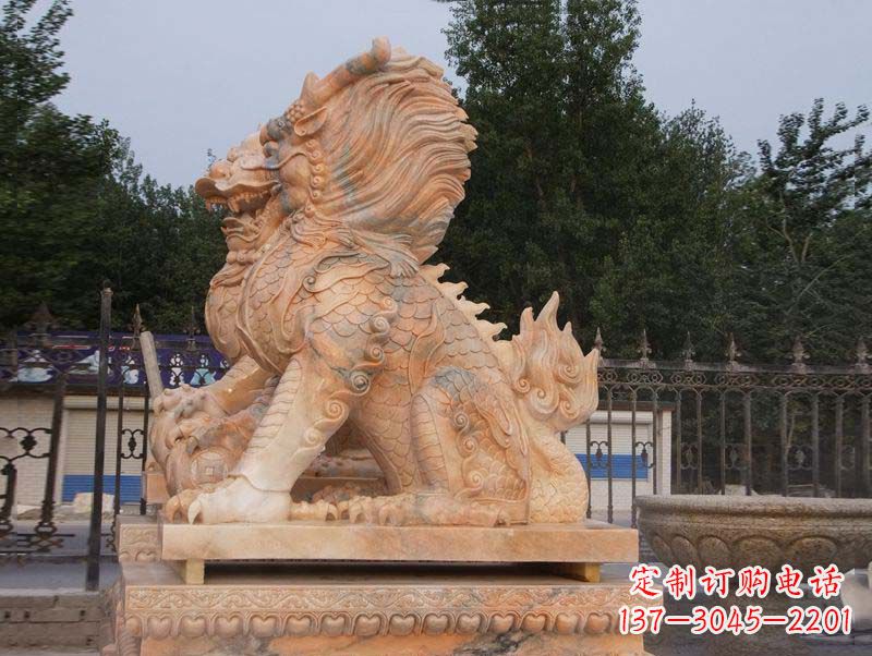 南阳麒麟门口镇宅石雕