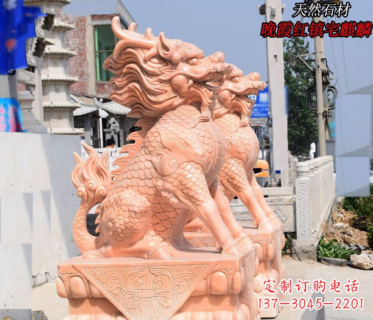 南阳麒麟雕塑——美丽的晚霞之赞