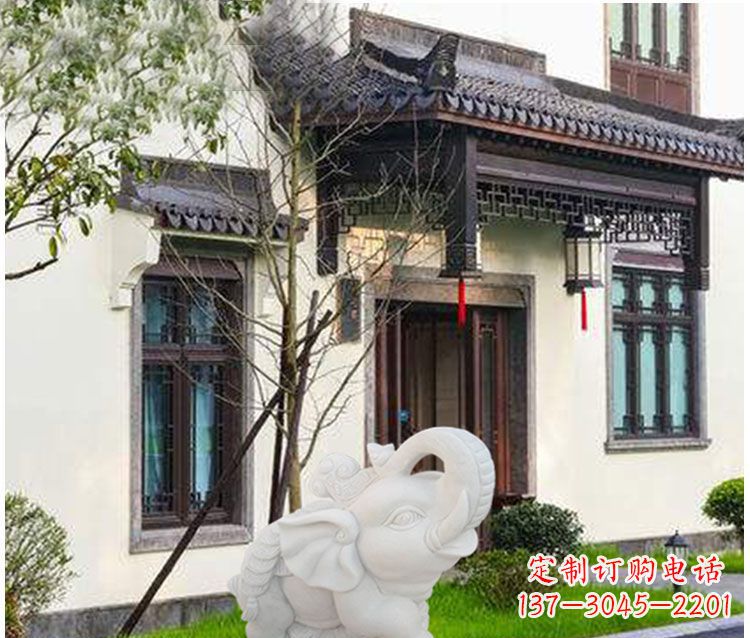南阳小象招财石雕——引领幸福的钥匙
