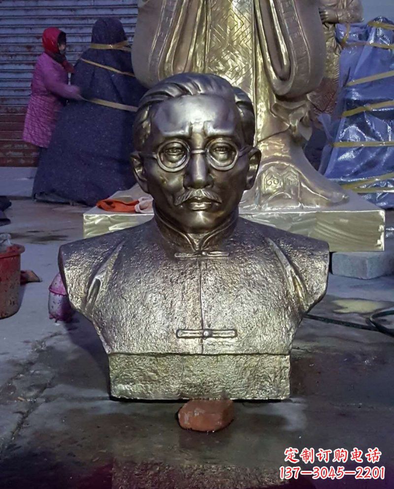 南阳蔡元培雕塑传承睿智文化