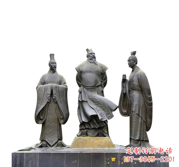 南阳曹操曹丕曹植铜雕