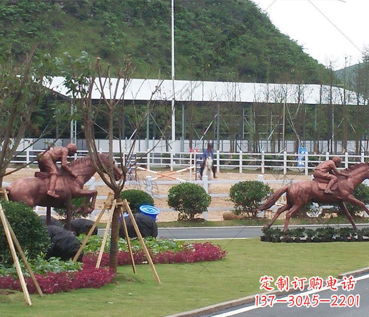 南阳草原动物马铜雕摆件 (2)