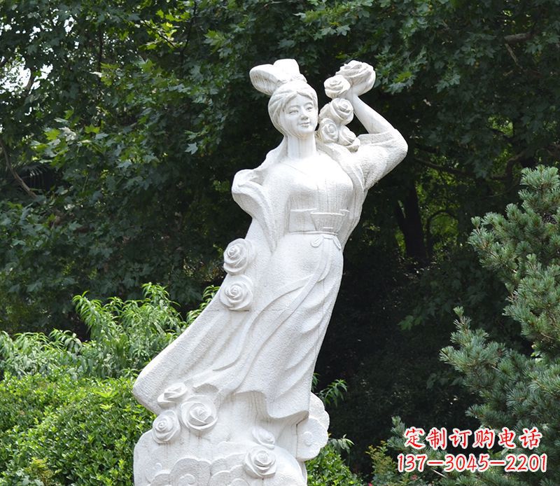 南阳嫦娥奔月石雕绝美之作