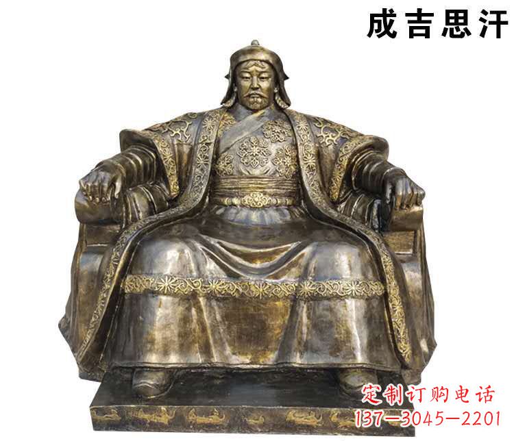 南阳成吉思汗英雄的雕像