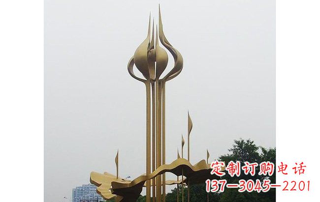 南阳莲花雕塑缔造城市精神之家