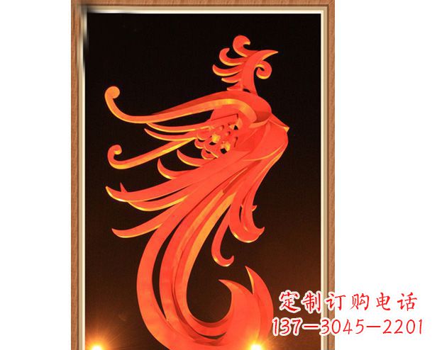 南阳不锈钢凤凰雕塑美丽与传统的完美结合