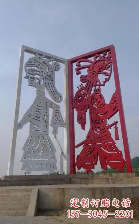 南阳精美皮影戏雕塑——缔造中国城市文化新风貌