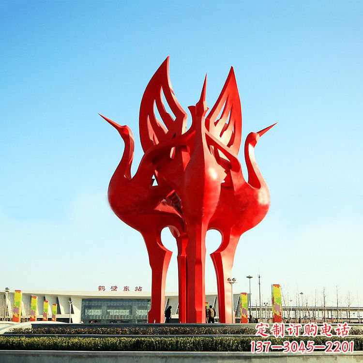 南阳“仙鹤之歌仙鹤雕塑的精彩瞬间”