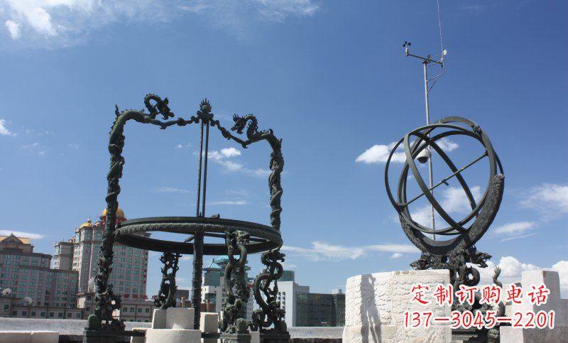南阳浑天仪雕塑,见证着城市的历史