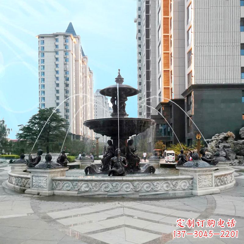 南阳城市广场欧式水景喷泉景观雕塑