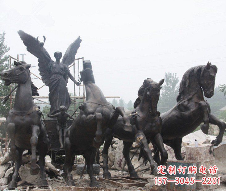 南阳马雕塑。