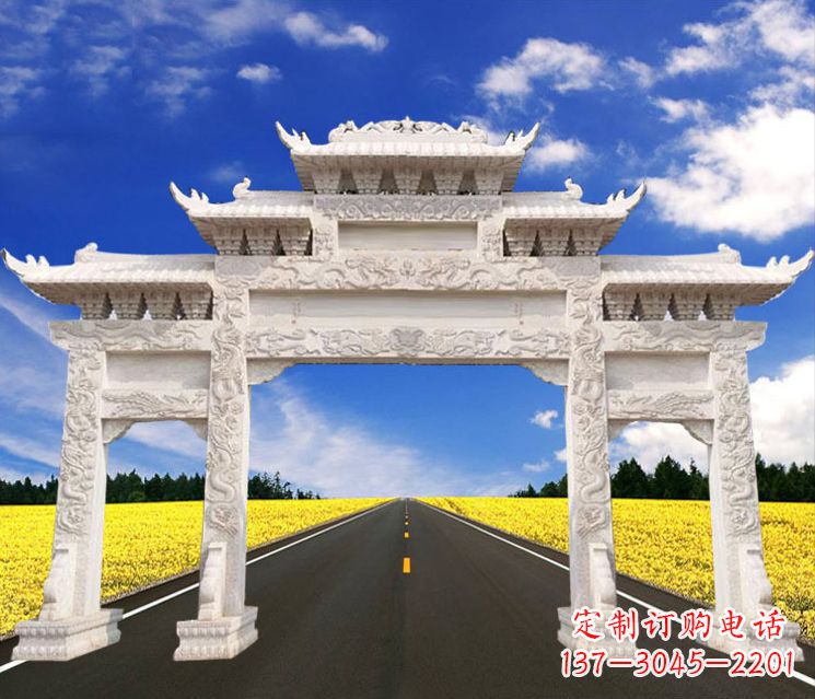 南阳城市牌楼石雕——把文化传承到实体之中