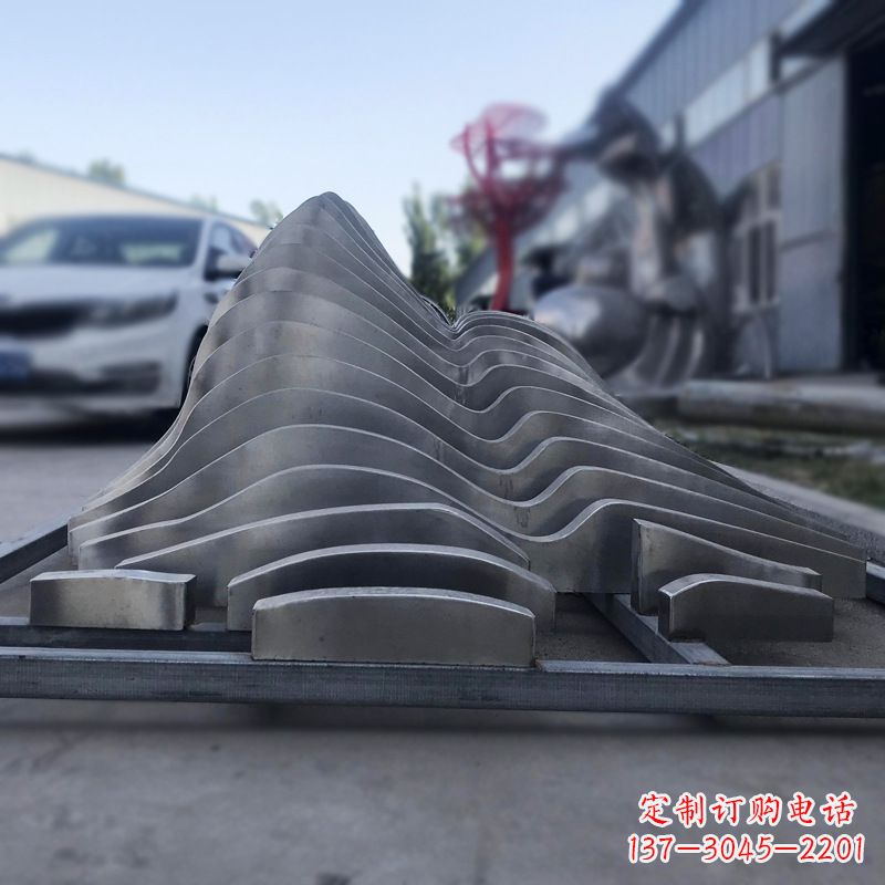 南阳不锈钢假山雕塑精致耐用的艺术品