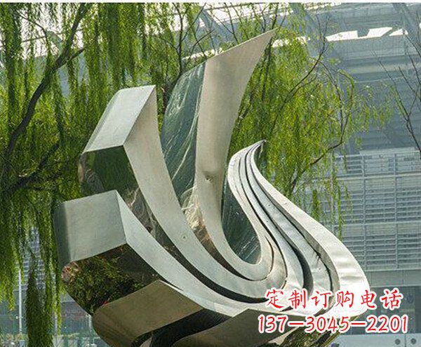 南阳抽象鸽子不锈钢动物雕塑