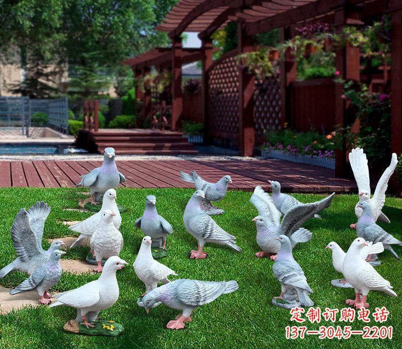 南阳抽象鸽子雕塑