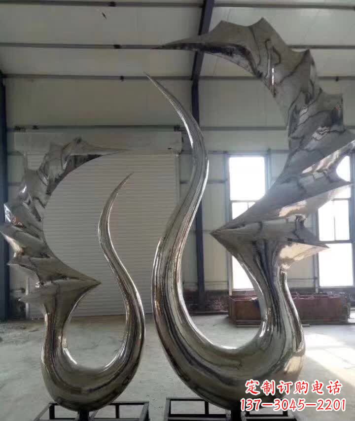 南阳精美的天鹅不锈钢雕塑