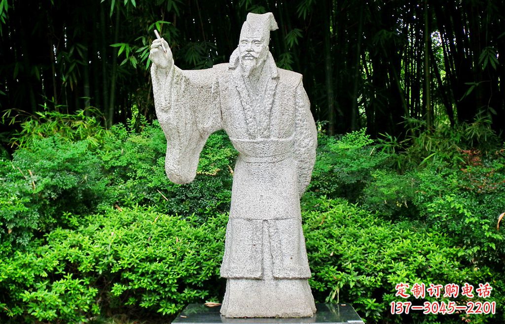 南阳纪念白居易的雕塑