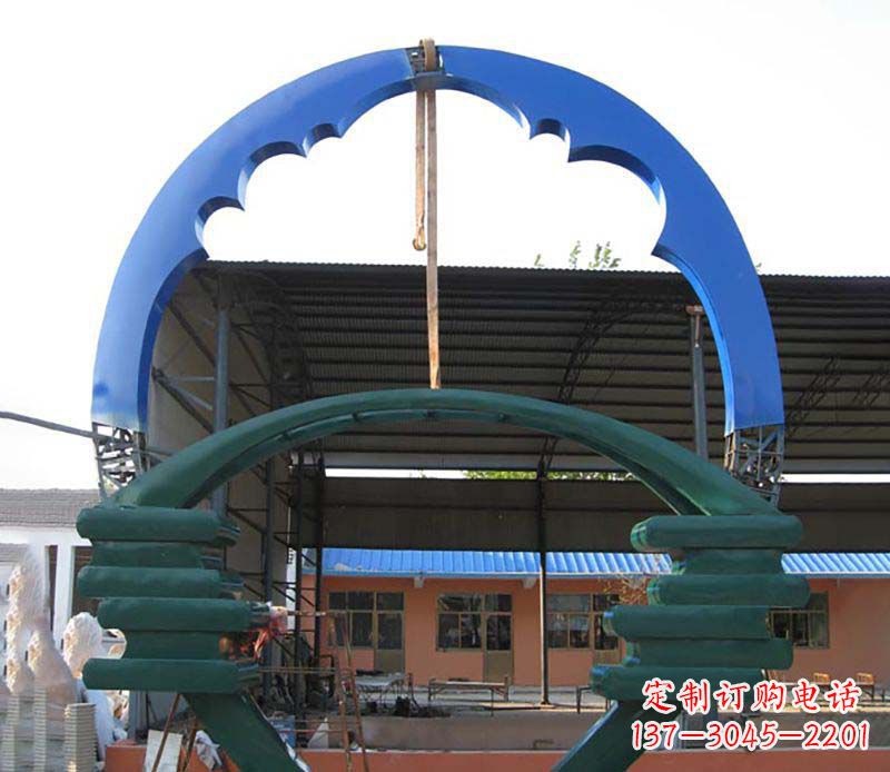 南阳精致的不锈钢圆环雕塑