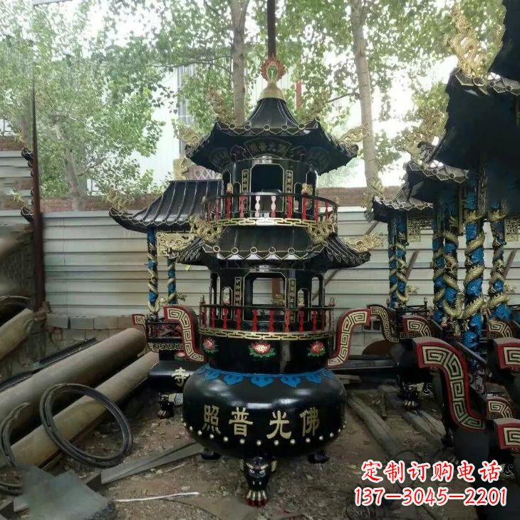 南阳纯铜香炉雕塑