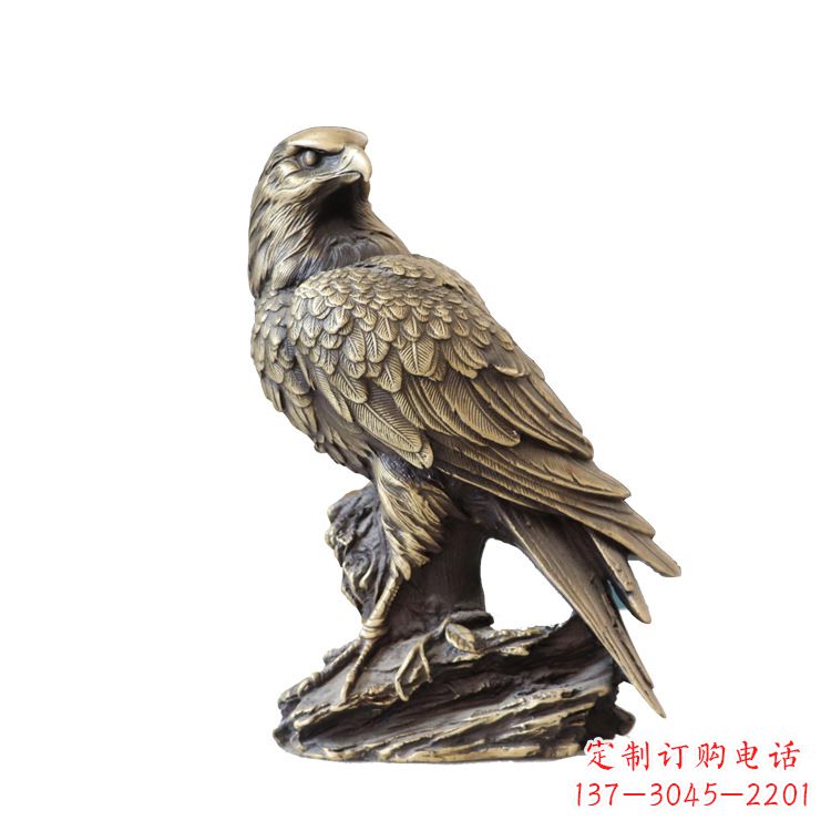南阳纯铜招财老鹰雕塑