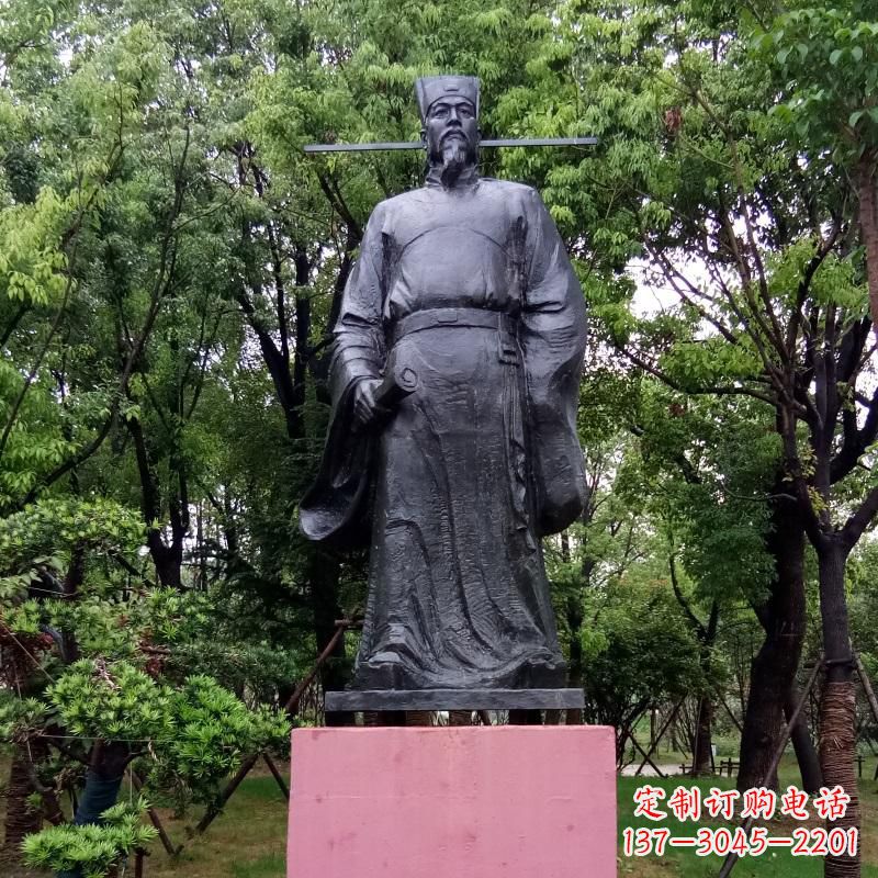 南阳铜雕陶渊明——传承古代文学精髓