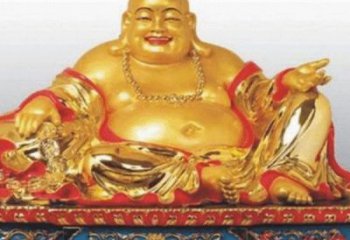 南阳弥勒佛铜雕的精美