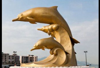 南阳海豚雕塑——美丽的城市标志