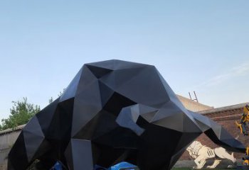 南阳华尔街牛大型玻璃钢动物雕塑