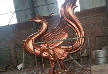 南阳朱雀神兽纯铜陵光神君雕塑