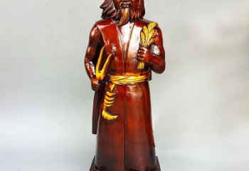 南阳神农氏铜像传承炎帝文化的艺术之作