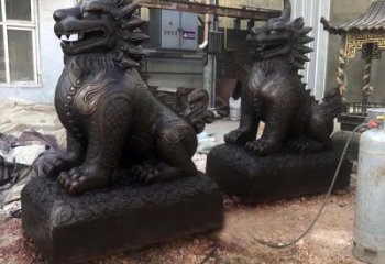 南阳精美纯铜獬豸雕塑中国古代神兽雕刻之美
