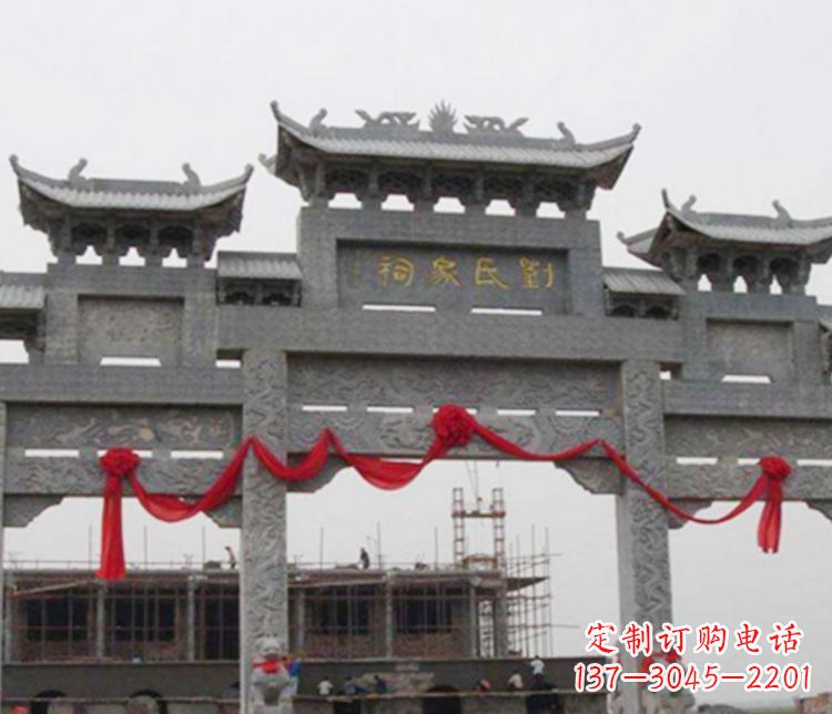 南阳牌坊雕塑——传承祠堂文化的艺术形式
