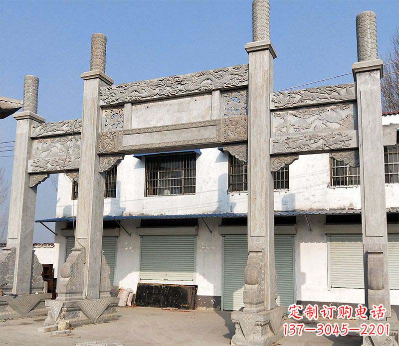 南阳石牌坊雕塑——传承中国传统文化