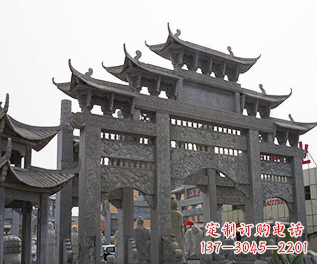 南阳牌坊石雕传承传统文化的艺术精品