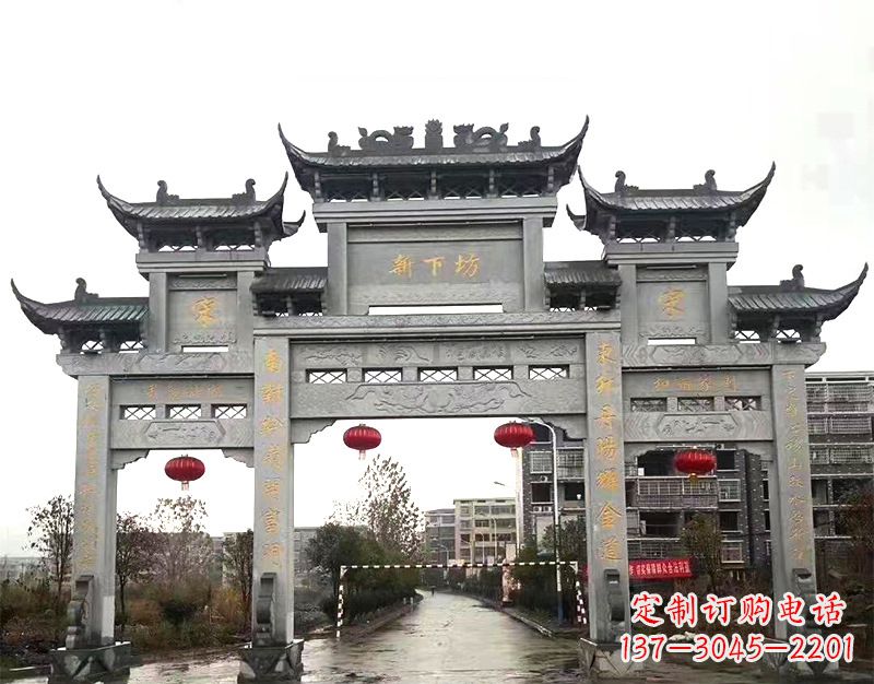 南阳村庄石牌坊雕刻传统工艺的精美瑰宝