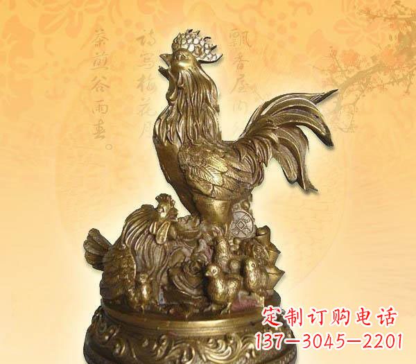 南阳传统的公鸡雕塑