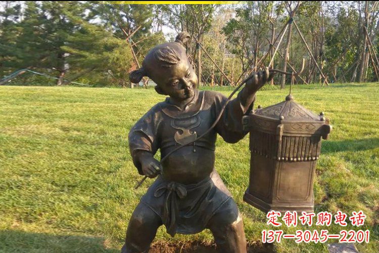 南阳灯笼雕塑点亮公园的精彩