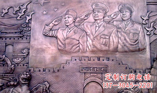 南阳献礼铜军人雕塑——赞美大好河山