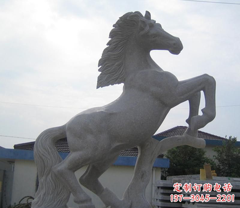南阳大理石奔马动物雕塑