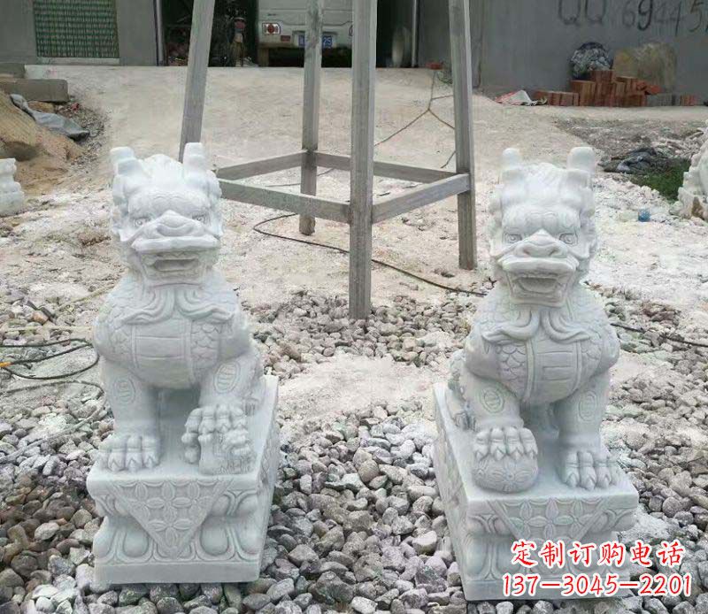 南阳麒麟门口镇宅招财石雕