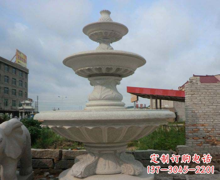南阳喷泉雕塑灵动精致的大理石美