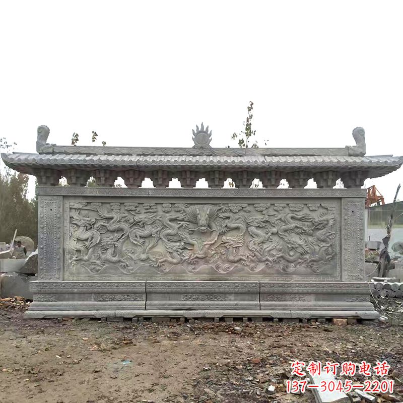 南阳大理石影壁雕塑美丽的艺术精品